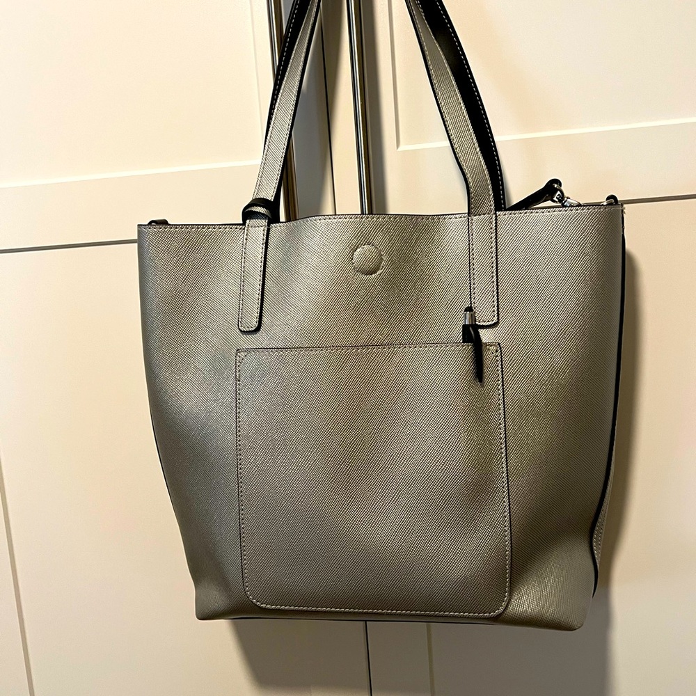 Nice silver satchel bag
